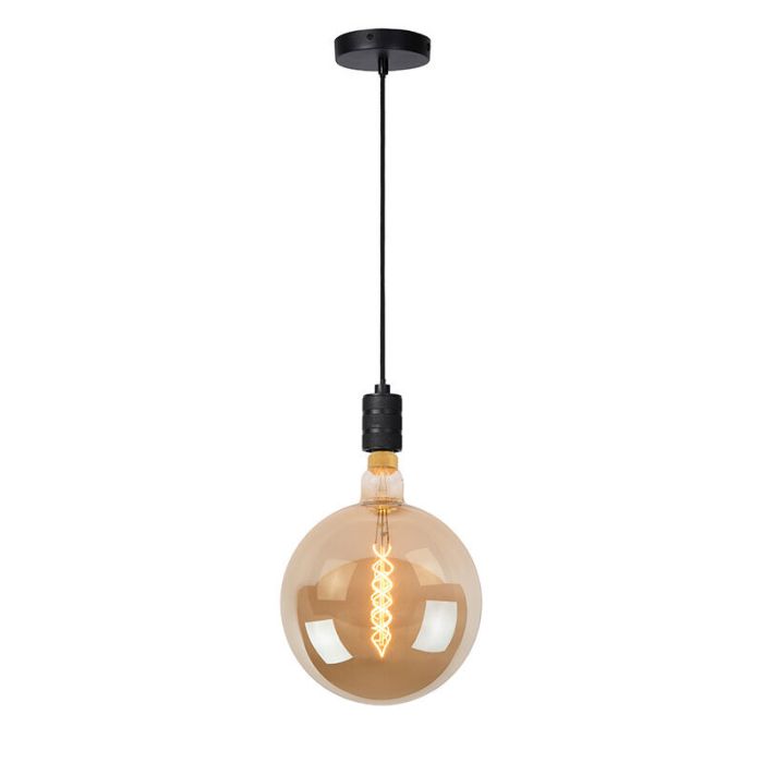 Black dining table hanging lamp classic, Jova