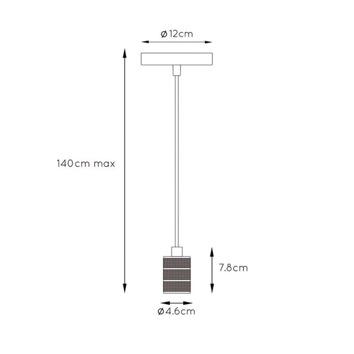 Black dining table hanging lamp classic, Jova