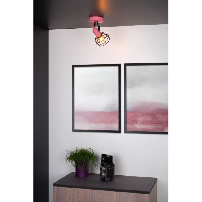 Pink kid's wall light modern, Paulien