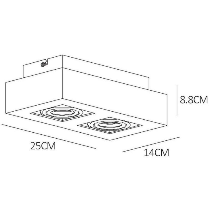 Black ceiling spotlight modern, Xirax