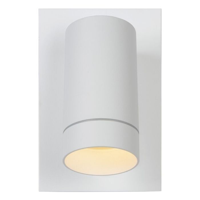 White outdoor wall light with motion sensor modern, Taylor, IP54
