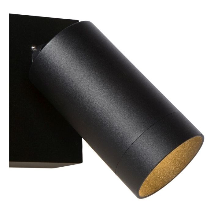 Black outdoor wall light with motion sensor modern, Taylor, IP54