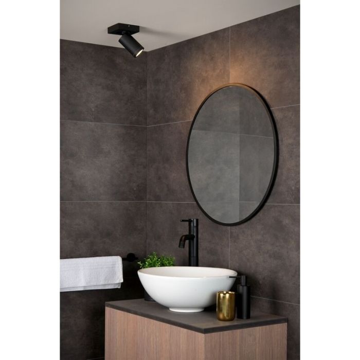 Black ceiling spotlight modern, Taylor, IP44