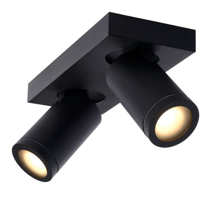 Black ceiling spotlight modern, Taylor, IP44