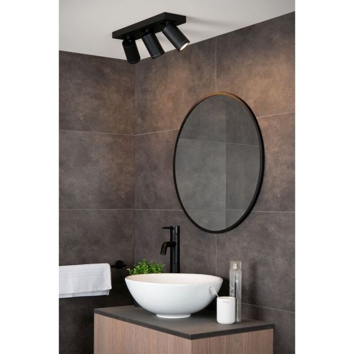 Black ceiling spotlight modern, Taylor, IP44