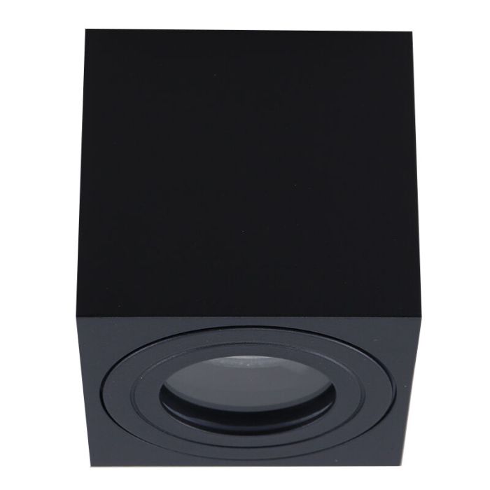 Modern smart ceiling light black, Alion, IP44, 4.5W, RGBW