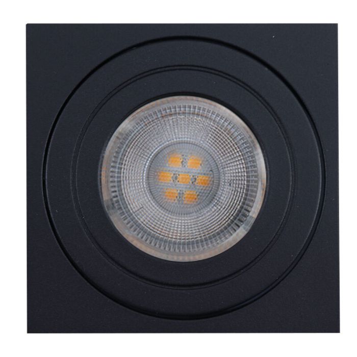 Modern smart ceiling light black, Alion, IP44, 4.5W, RGBW