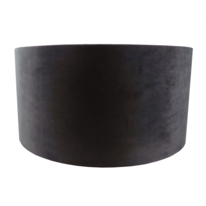 Black Velor lampshade Milene, Fabric, Modern