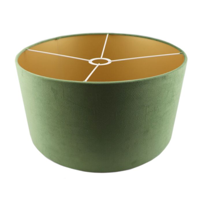 Green Velor lampshade Milene, Fabric, Modern