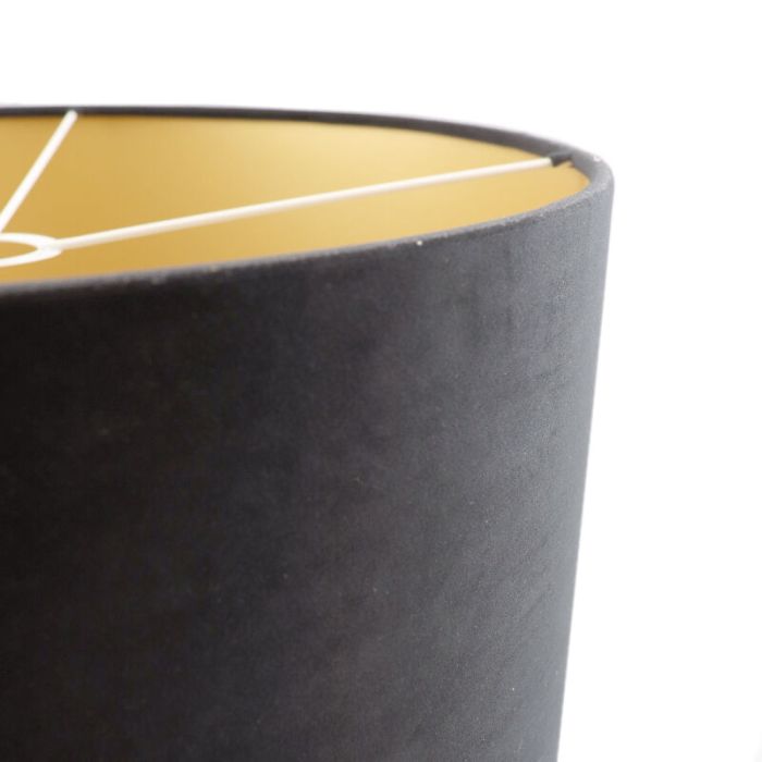 Black Velor lampshade Melanie, Fabric, Modern