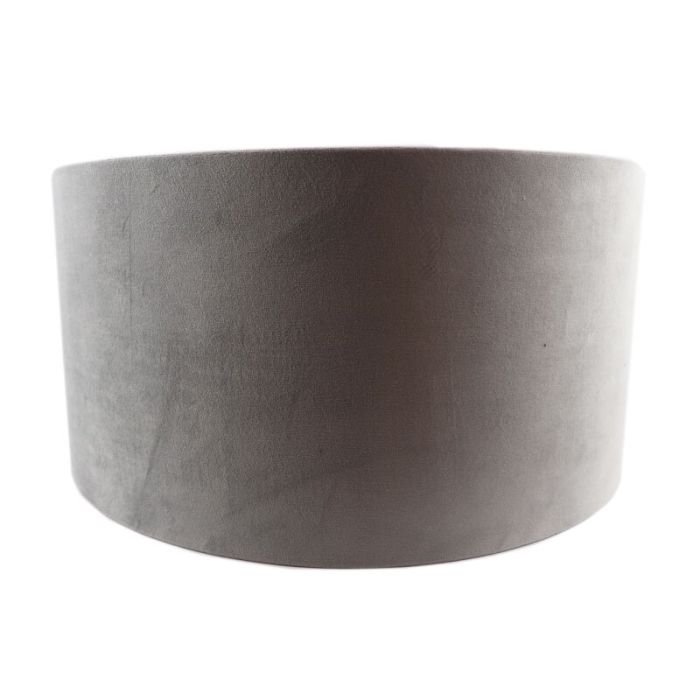 Grey Velor lampshade Melanie, Fabric, Modern