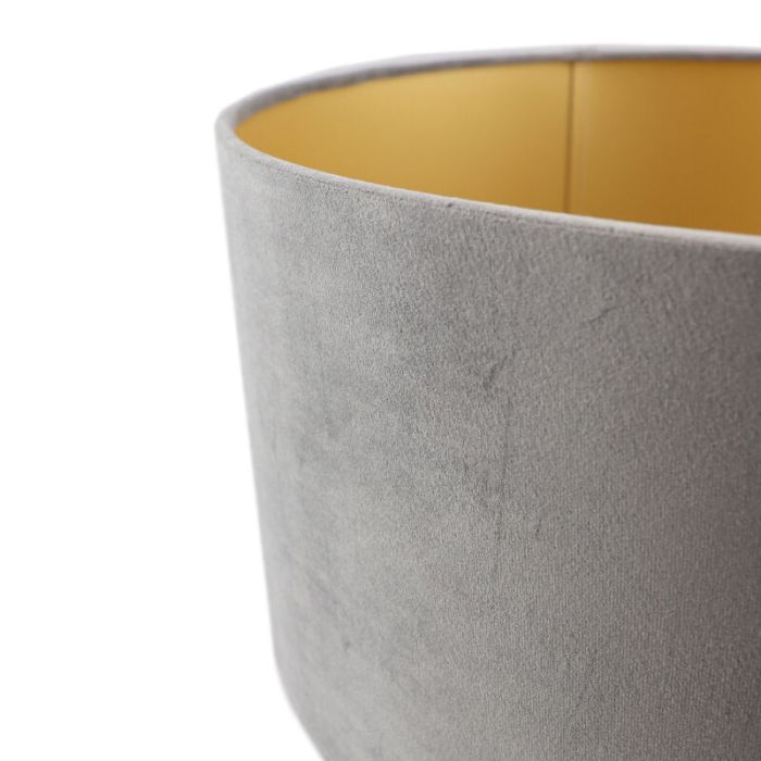 Grey Velor lampshade Melanie, Fabric, Modern