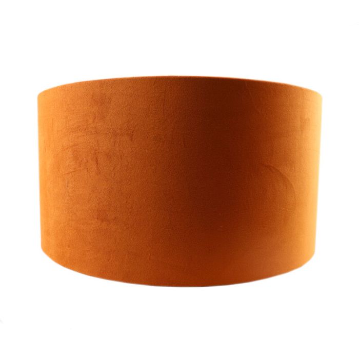 Orange Velor lampshade Melanie, Fabric, Modern