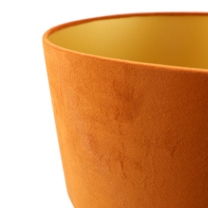 Orange Velor lampshade Melanie, Fabric, Modern