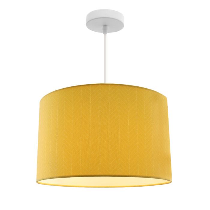 Modern kids pendant light yellow, Lines