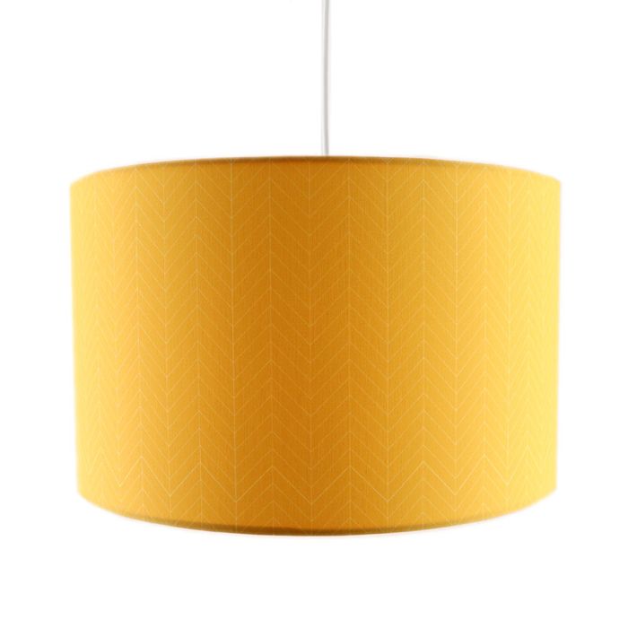 Modern kids pendant light yellow, Lines