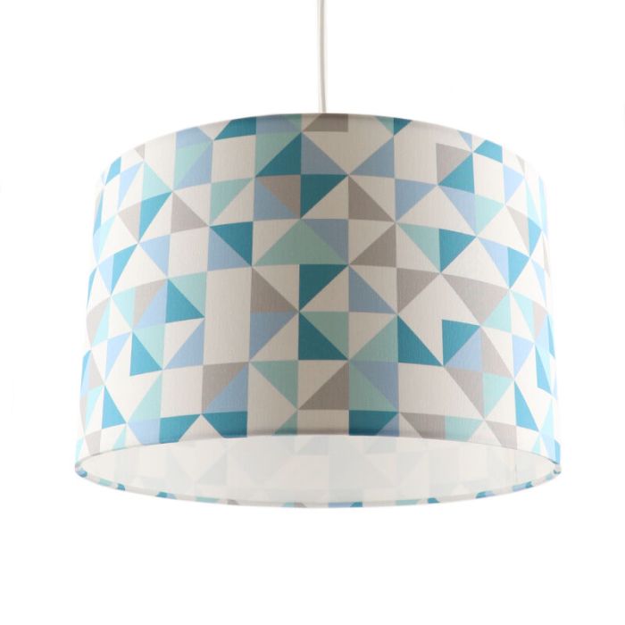 Modern kids pendant light blue, Diamonds