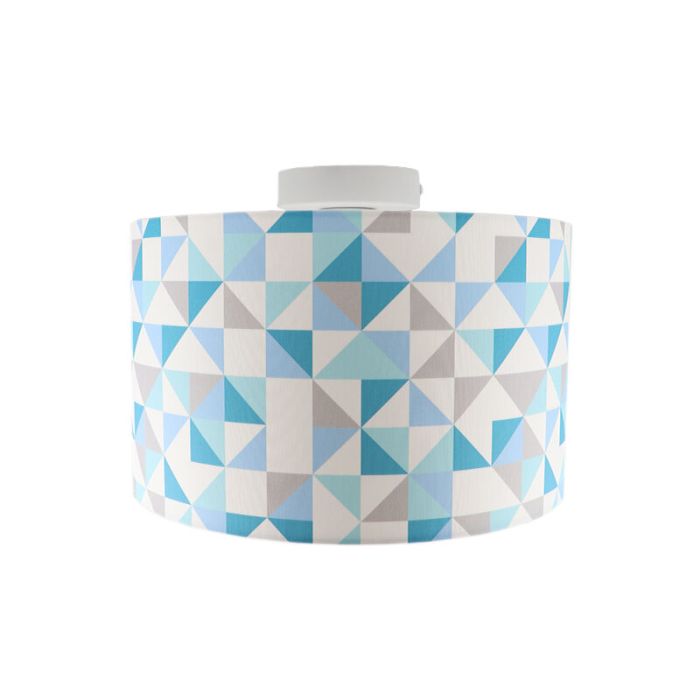 Modern kid's ceiling light blue, Diamonds