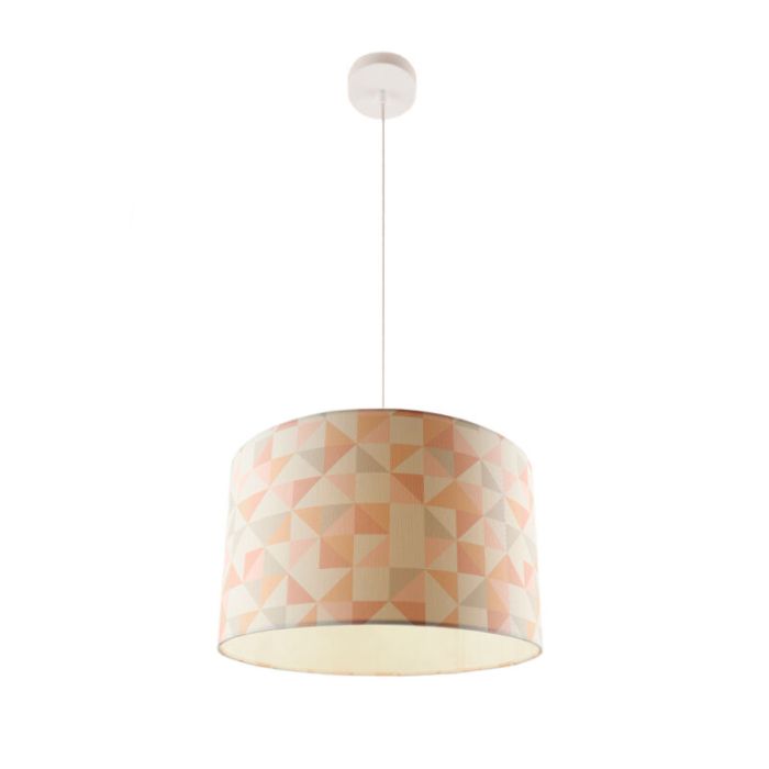 Modern kids pendant light pink, Diamonds