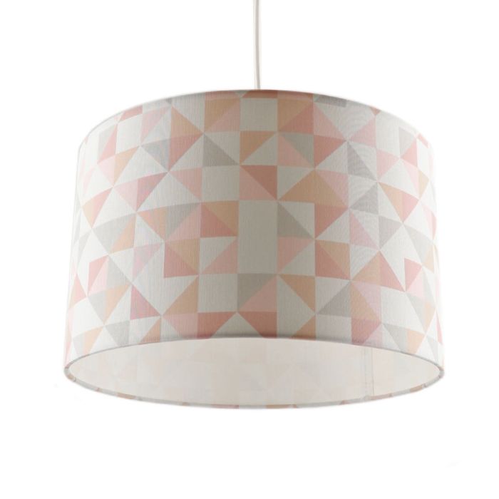 Modern kids pendant light pink, Diamonds