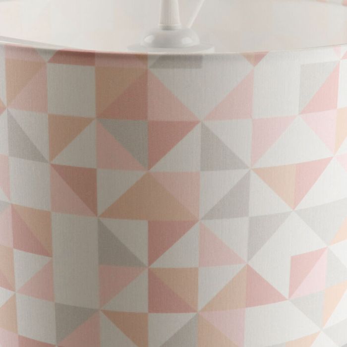 Modern kids pendant light pink, Diamonds