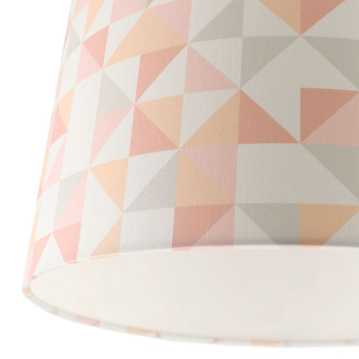 Modern kid's ceiling light pink, Diamonds