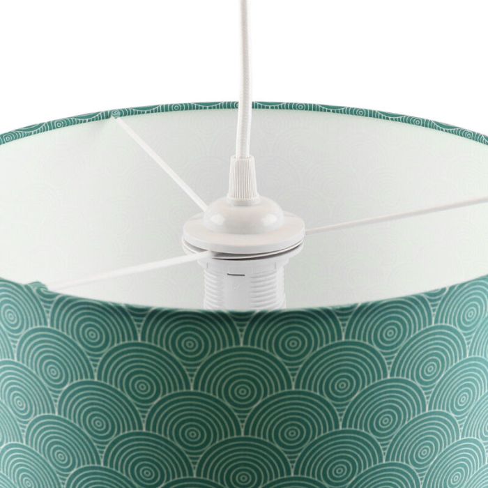 Modern kids pendant light green, Rounds