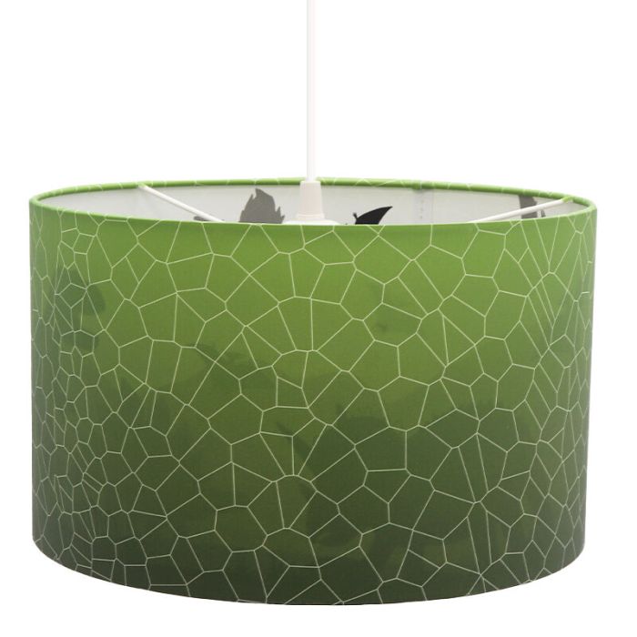 Modern kids pendant light green, Dino