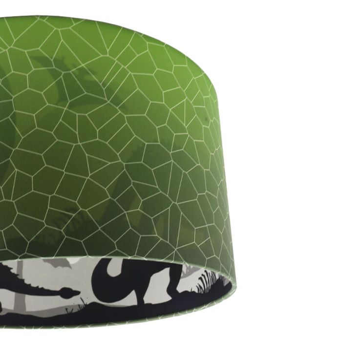 Modern kids pendant light green, Dino