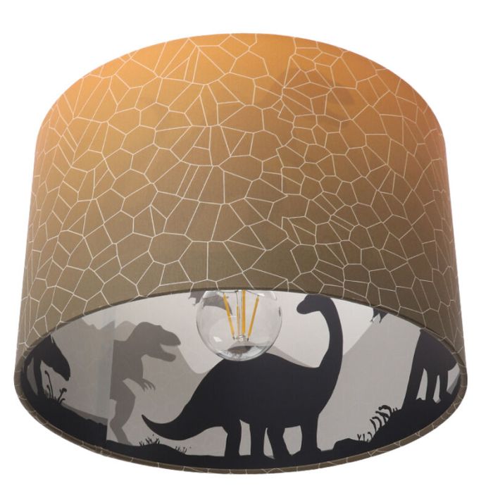 Modern kid's ceiling light orange, Dino
