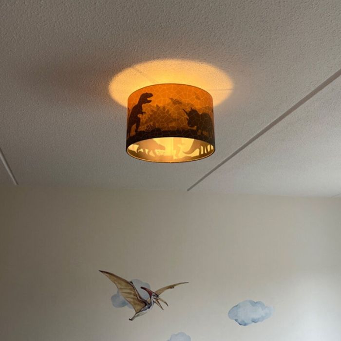Modern kid's ceiling light orange, Dino