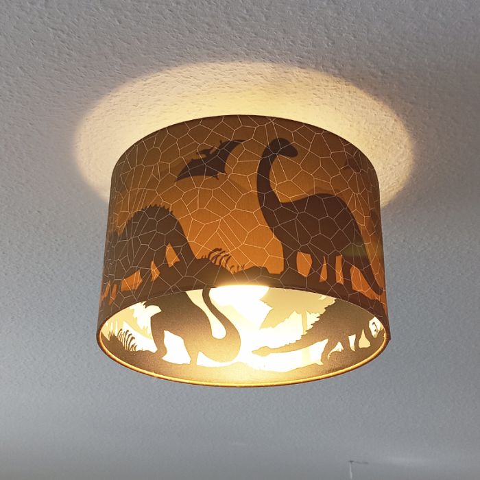 Modern kid's ceiling light orange, Dino
