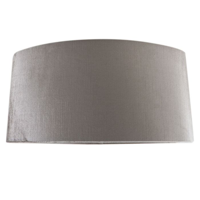 40 cm oval velvet lamp shade grey, Rody