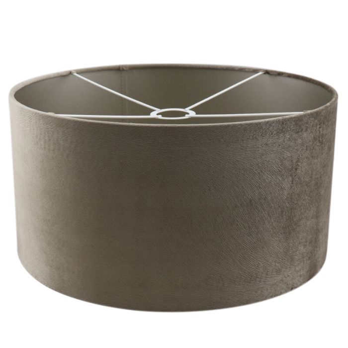 40 cm velvet lamp shade taupe, Rody