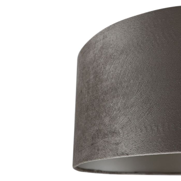 40 cm velvet lamp shade taupe, Rody
