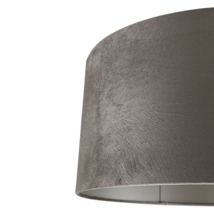 50 cm velvet lamp shade taupe, Rody