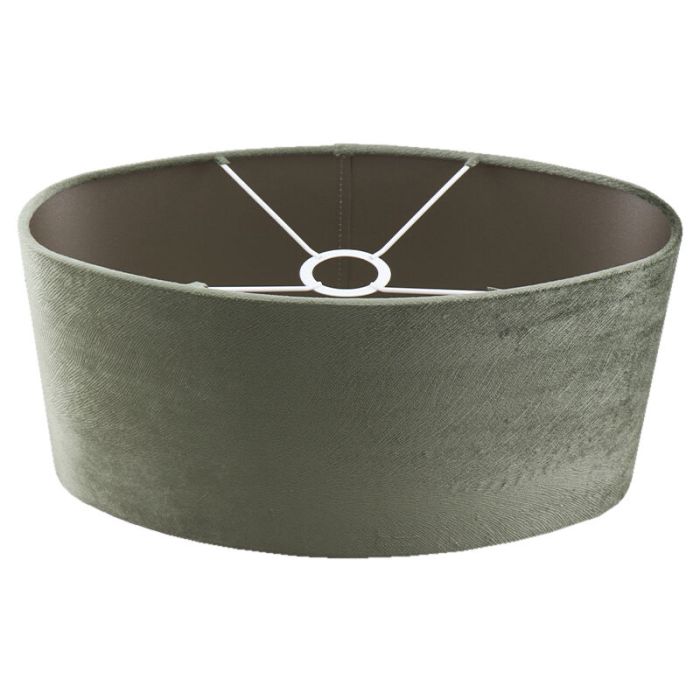 40 cm oval velvet lamp shade green, Rody