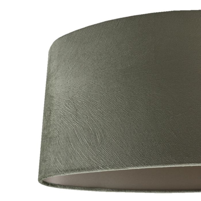 50 cm oval velvet lamp shade green, Rody