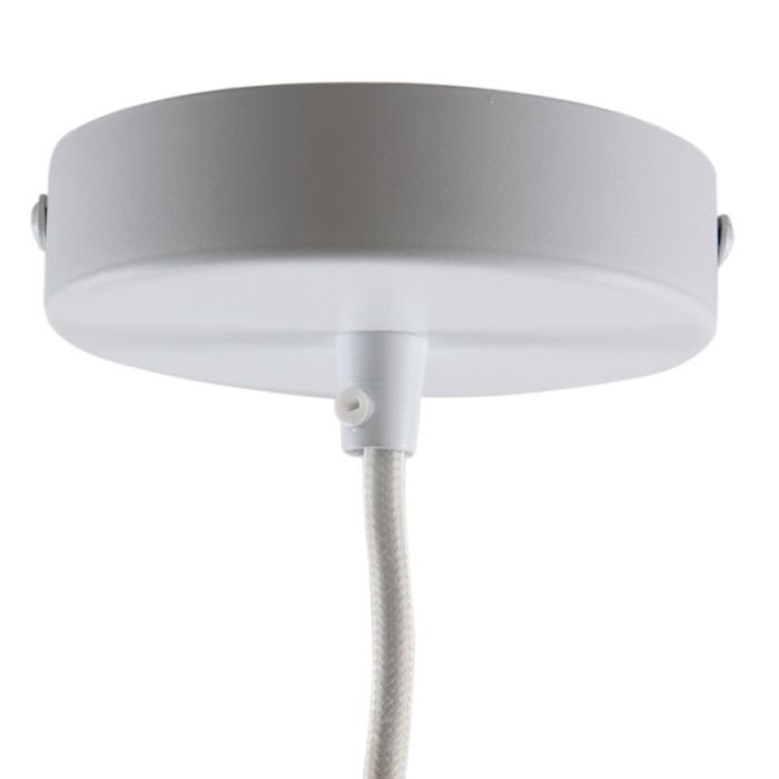 Fabric children's pendant light white, Forest life