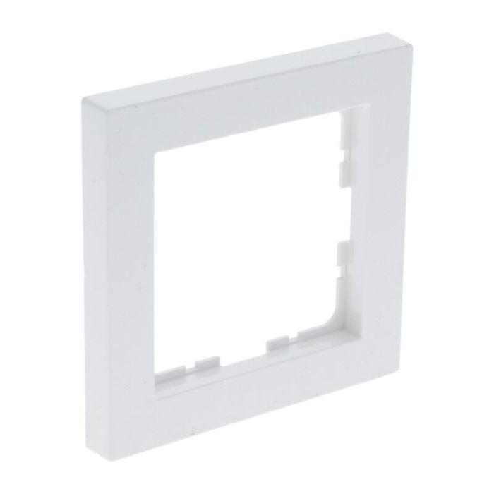Duo dimmer, switch, with white cover frame and central plate