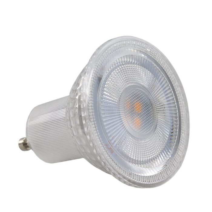 10-pack Dimmable transparent GU10 LED lamp Antonie, 5w, warm white