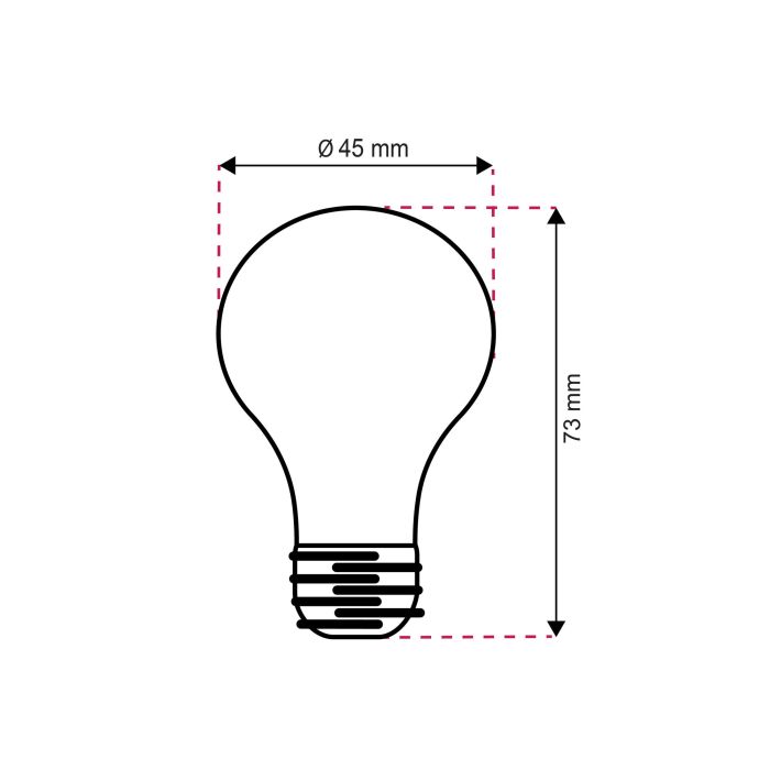 10-pack Horan E27 LED ball lamp warm white, 4w