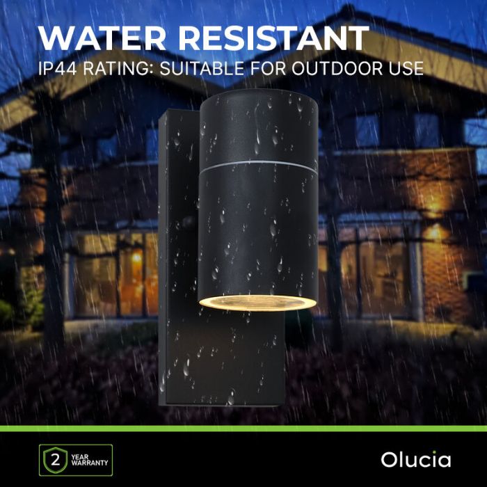 Modern outdoor wall light with dusk to dawn sensor black, Pedro, IP44
