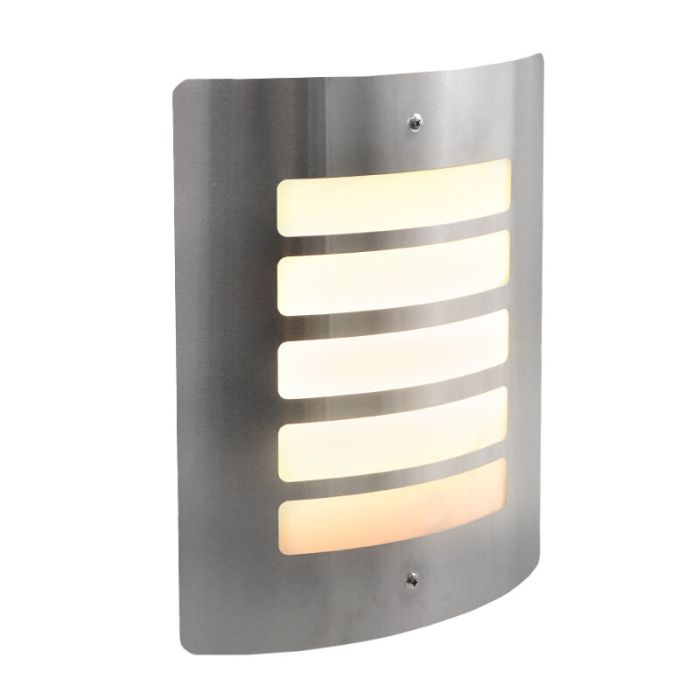 Modern outdoor light silver, Manuel, IP44