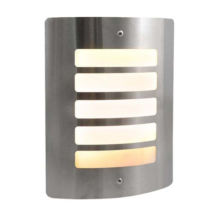 Modern outdoor light silver, Manuel, IP44