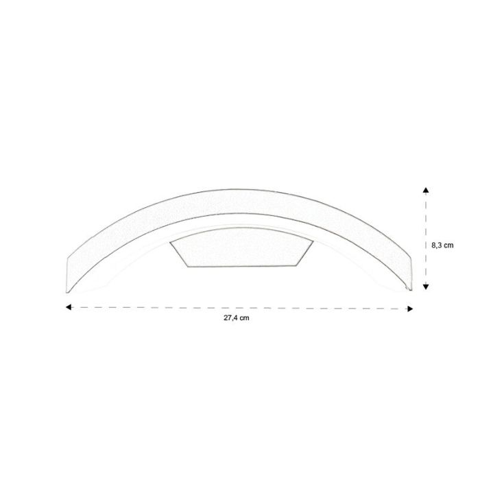 Modern outdoor light black, Annemay, 6W, 3000K LED, IP54
