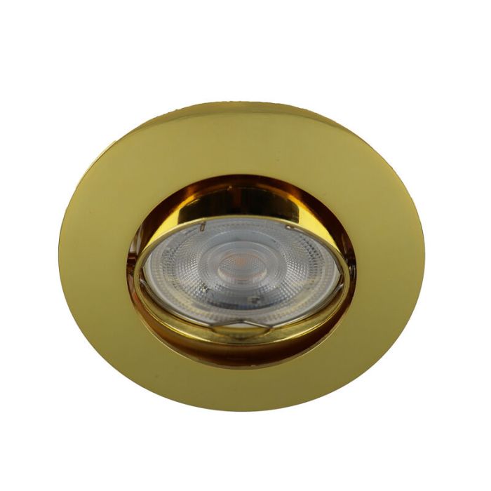 Golden modern mini recessed downlight aluminium, Lenx