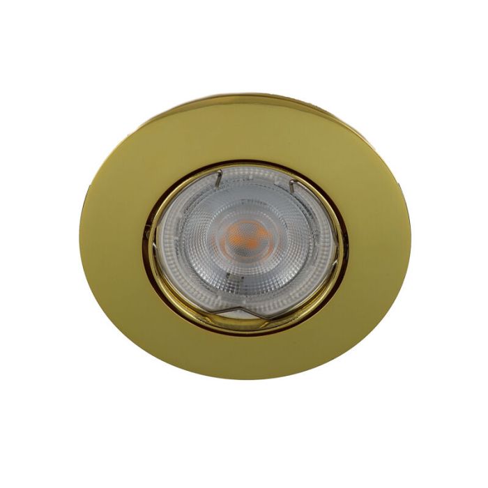 Golden modern mini recessed downlight aluminium, Lenx