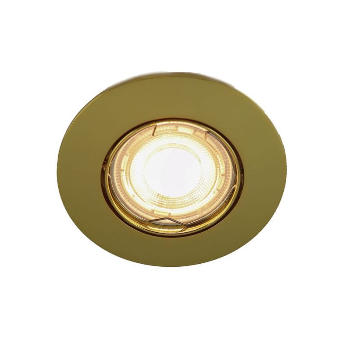 Golden modern mini recessed downlight aluminium, Lenx