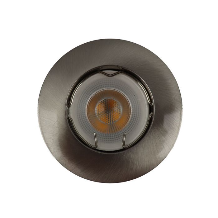 Silver modern mini recessed downlight aluminium, Rosi